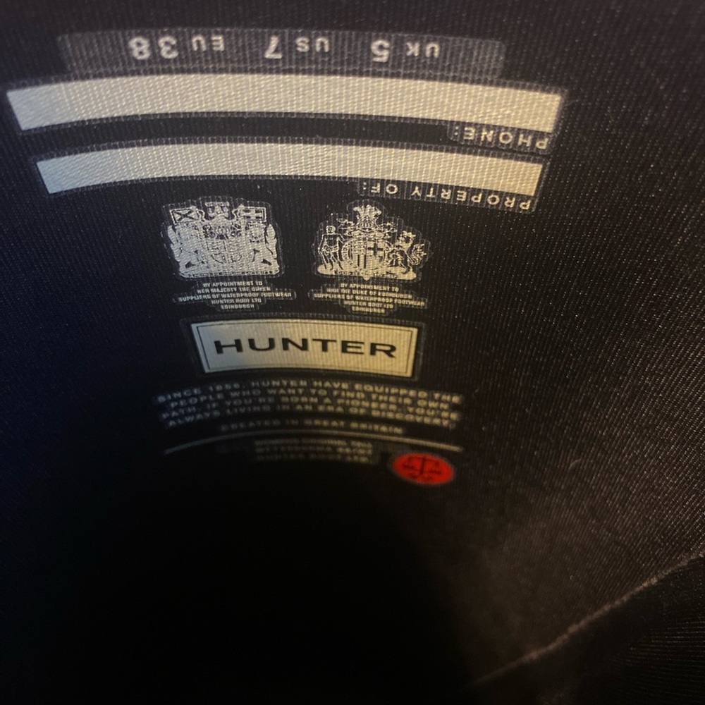 Purple Tall hunter boots gently worn - box included - Picture 2 of 16